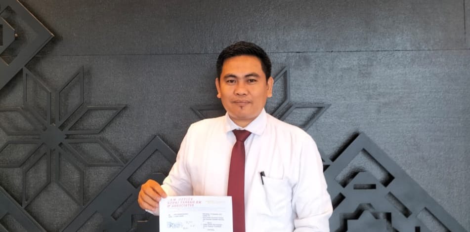 Nopri Yansah, kuasa hukum pelapor Sani. .Foto: Dok Sani/