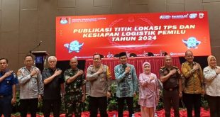 KPU Palembang publikasi titik lokasi TPS dan kesiapan Logistik Pemilu Tahun 2024, di Hotel Novotel, Kamis (14/12/2023). Foto: Sumselheadline/Pitria.