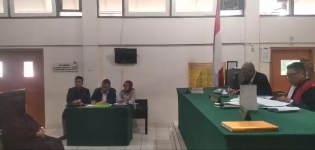 Suasana sidang investasi bodong di PN Palembang, Selasa (5/12/2023). Foto : Sumselheadline/Ela.