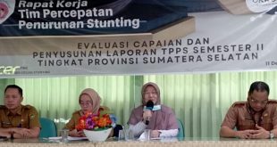 Rapat Evaluasi Capaian dan Penyusunan Laporan Tim Percepatan Penurunan Stunting (TPPS) Semester II Tingkat Provinsi Sumsel, Senin (11/12/2023). Foto : Sumselheadline/Pitria.