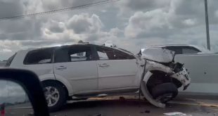 Mobil Pajero yang kecelakaan tunggal di tol Palindra, satu korban tewas. Foto: screenshot medsos.