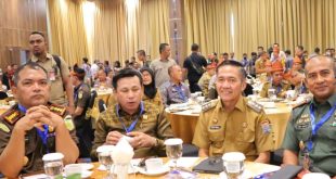 Pj Walikota Palembang, Ratu Dewa bersama Forkomfinda setempat, yang selalu berkolaborasi dalam kegiatan pembangunan. Foto: Dinkominfo Palembang.