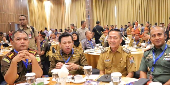 Pj Walikota Palembang, Ratu Dewa bersama Forkomfinda setempat, yang selalu berkolaborasi dalam kegiatan pembangunan. Foto: Dinkominfo Palembang.
