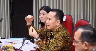 Pj Gubernur Sumsel, Agus Fatoni saat paparan Capaian Kinerja 106 Indikator dan 10 Program Prioritas dari Provinsi Sumatera Selatan. Foto: Humas Pemprov Sumsel.