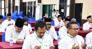 Sebanyak 63 peserta mengikuti seleksi petugas haji Sumsel di Asrama Haji Palembang, Selasa (30/1/2024). Foto: Sumselheadline/Pitria.