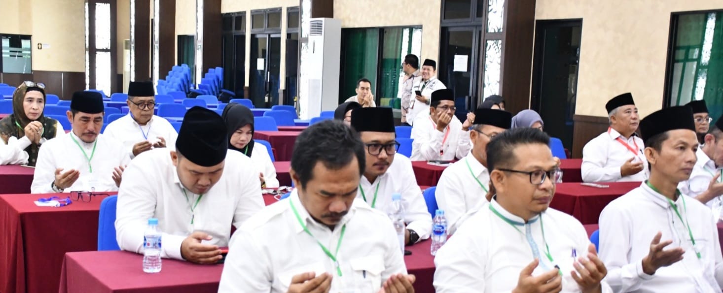Sebanyak 63 peserta mengikuti seleksi petugas haji Sumsel di Asrama Haji Palembang, Selasa (30/1/2024). Foto: Sumselheadline/Pitria.