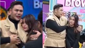Ivan gunawan dan Ayu Tinting tampak terharu saat berpisah dari Brownis. Foto: Youtube AyyIgun.