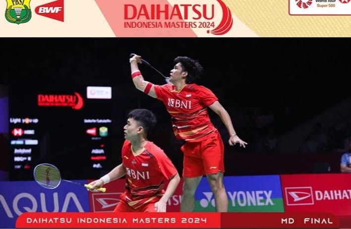 Leo/Daniel juara Indonesia Master 2024 di Istora Gelora Bung Karno, Minggu (28/1/2024). Foto: IG PB PBSI.