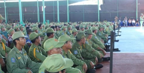 ILUSTRASI Linmas pengamanan pemilu. Foto: Dok Pol PP Palembang.
