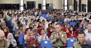 Kegiatan ‘Pendidikan Politik Pemilih Pemula bagi Pelajar Sekolah Lanjutan Tingkat Atas (SLTA) se-Sumsel di Gedung Asrama Haji Palembang, Sumatera Selatan, Kamis (18/1/2024). Foto: Humas Pemprov Sumsel.