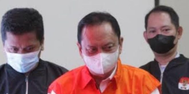 Tersangka Sarimuda saat menjalani pemeriksaan di Kejati Sumsel. Foto: Dok Sumselheadline.