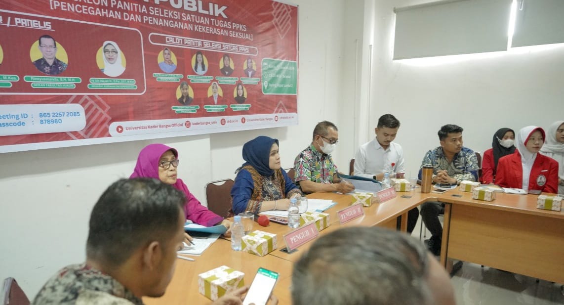 Suasana rapat pembentukan Satuan Tugas (Satgas) Pencegahan dan Penanganan Kekerasan Seksual (PPKS) UKB Palembang, Kamis (11/1/2024). Foto: Sumselheadline/Ferly.