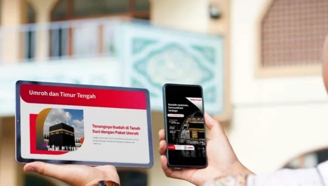 Ilustrasi gunakan paket RoaMAX Umroh. Foto: IG Telkomsel.