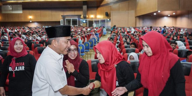Pj Bupati Muba, Apriyadi saat hadir di TO akbar, Rabu (28/2/2024). Foto: Kominfo Muba.