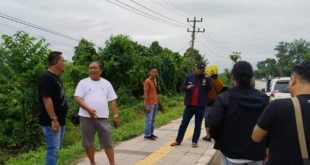 Polisi melakukan olah TKP tawuran yang menewaskan seorang pelajar, Sabtu (10/2/2024).Foto: Sumselheadline/Ela.