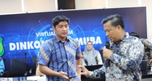 Kepala Bidang Informasi Publik Kominfo Muba, Hj Tri Nurhayani SE MSi saat sosialisasi aplikasi Muba Fast, Kamis (29/2/2024). Foto: Kominfo Muba.