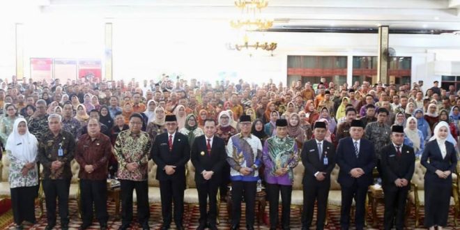 Agus Fatoni menghadiri Rapat Peningkatan Kinerja Dinas Pendidikan Provinsi Sumatera Selatan. Kegiatan ini berlangsung di Griya Agung, Palembang, Sumatera Selatan, Jumat (2/2/2024). Foto: Humas Pemprov Sumsel.