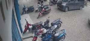 Lokasi aksi pencurian di Kuto Batu Palembang. Foto: screenshot video CCTV.