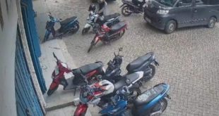 Lokasi aksi pencurian di Kuto Batu Palembang. Foto: screenshot video CCTV.