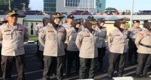 Apel Siaga Personil Polda Sumsel Pemilu 2024, di halaman Gedung Utama Presisi Polda Sumsel Jalan Jendral Sudirman KM 4 Palembang, Selasa (20/2/2024). Foto: Dok Humas Polda Sumsel.