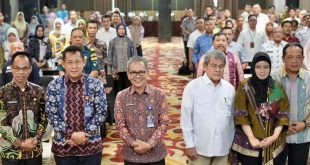 Sekretaris Daerah (Sekda) Provinsi Sumatera Selatan, Supriono secara resmi membuka Rapat Forum Penataan Ruang Provinsi Sumatera Selatan. Kegiatan ini dilaksanakan di Grand Atyasa, Palembang, Sumatera Selatan, Kamis (15/2/2024). Foto: Humas Pemprov Sumsel.