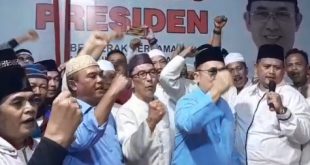 Eddy Santana Putra bersama tim saat menyatakan akan maju Pilgub Sumsel lewat Partai Gerindra, Sabtu (30/3/2024). Foto: screenshot medsos.
