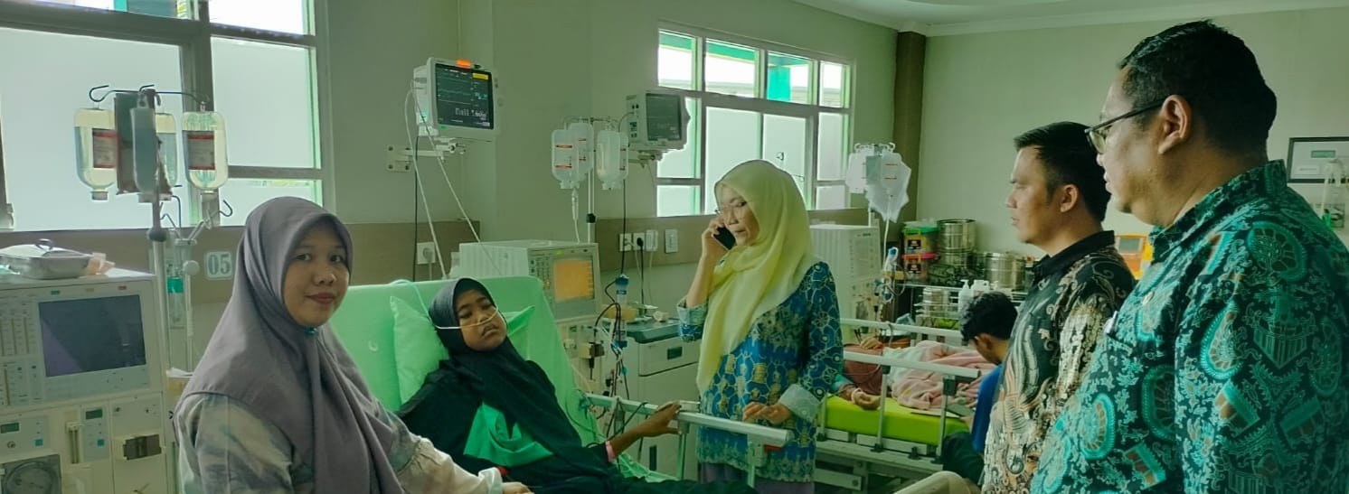 Anna Stasia, anak ibu Ermalinda, selama masa perawatan rawat Inap di RSUD Sekayu. Foto: Kominfo Muba.