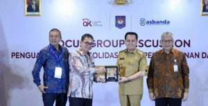 Pj Gubernur Sumatera Selatan, Agus Fatoni menghadiri Focus Group Discussion (FGD) Pemenuhan Modal Inti Minimum Bank Pembangunan Daerah (BPD) dan Konsolidasi Perbankan Daerah. berlangsung di Ballroom Hotel Borobudur, Jakarta, Senin (4/3/2024). Foto : Humas Pemprov Sumsel.