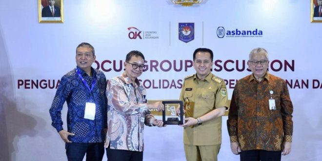 Pj Gubernur Sumatera Selatan, Agus Fatoni menghadiri Focus Group Discussion (FGD) Pemenuhan Modal Inti Minimum Bank Pembangunan Daerah (BPD) dan Konsolidasi Perbankan Daerah. berlangsung di Ballroom Hotel Borobudur, Jakarta, Senin (4/3/2024). Foto : Humas Pemprov Sumsel.