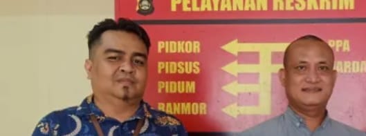 Kepala Cabang Palembang II FIF Group, Supriyadi (43) melaporkan ST ke SPKT Polrestabes Palembang, Jumat (1/3/2024). Foto: Sumselheadline/Ela.