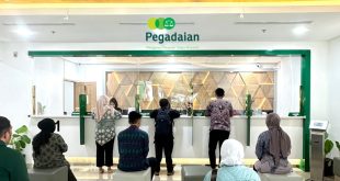 Suasana pelayanan di Pedgadaian Palembang, Selasa (19/3/2024). Foto: Sumselheadline/Fer.