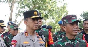 Kapolda Sumsel Irjen Pol A.Rachmad Wibowo SIK saat menunggu kedatangan Kapolri, Jumat (1/3/2024). Foto: Sumselheadline/Ela.