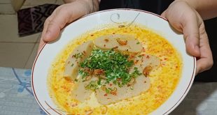 Menu laksan kuah susu. Foto:Dok Pribadi Pempek Dewi.