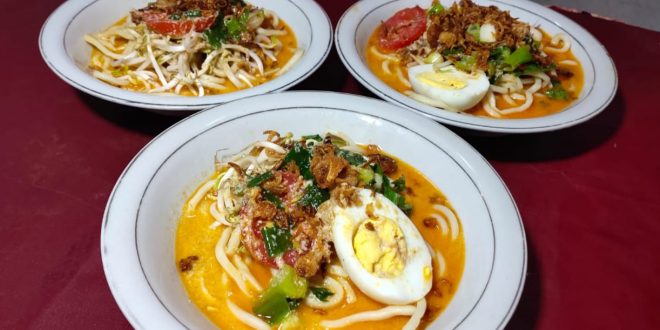 Mie celok produksi Dapoer Yustina. Foto: Dok Dapoer Yustina.
