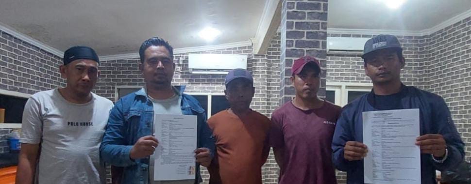Polisi membekuk para pelaku pengutan liar di kawasan Kertapati, Palembang, Sabtu (16/3/2024). Foto: Sumselheadline/Ela.
