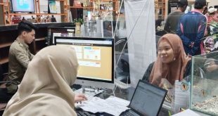 Suasana pelayanan BPJS Kesehatan di Mal Pelayanan Publik, Palembang, Rabu (13/3/2024). Foto: Sumselheadline/Ela.