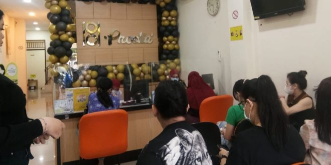 Suasana pelayanan kesehatan di Laboratorium Klinik Prodia,Palembang, Rabu (13/3/2024). Foto: Sumselheadline/Fer.