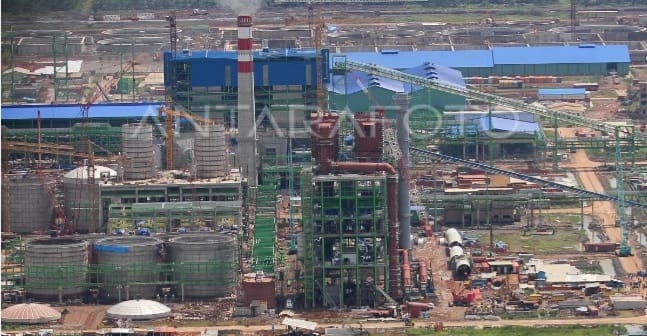 Pabrik Pulp and Paper di Kabupaten OKI, diminat perluas janagkauan CSR. Foto: Antara Foto.