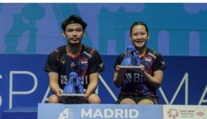 Rinov/Phita menjuarai Spain Master 2024, Minggu (31/3/2024). Foto: IG PB PBSI.