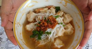 Tekwan dari bahan ikan parang-parang. Foto: Sumselheadline/Pitria.