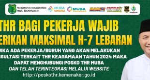 Pj Bupati Muba, Apriyadi dan ilustrasi pengaduan posko THR. Foto: Kominfo Muba.