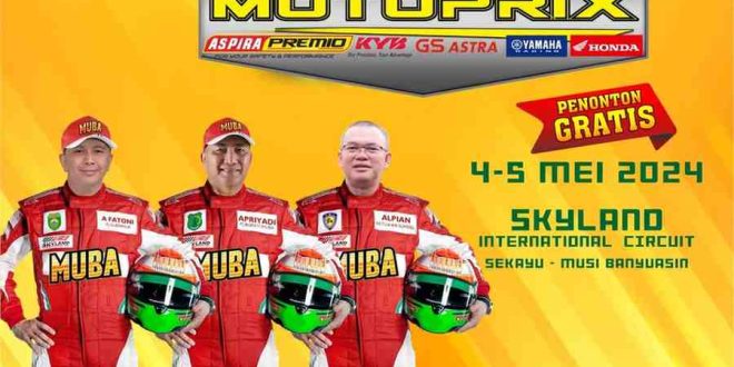Ilustrasi kejurnas motoprix yang akan digelar di Kota Sekayu. Foto: Dispora Muba.