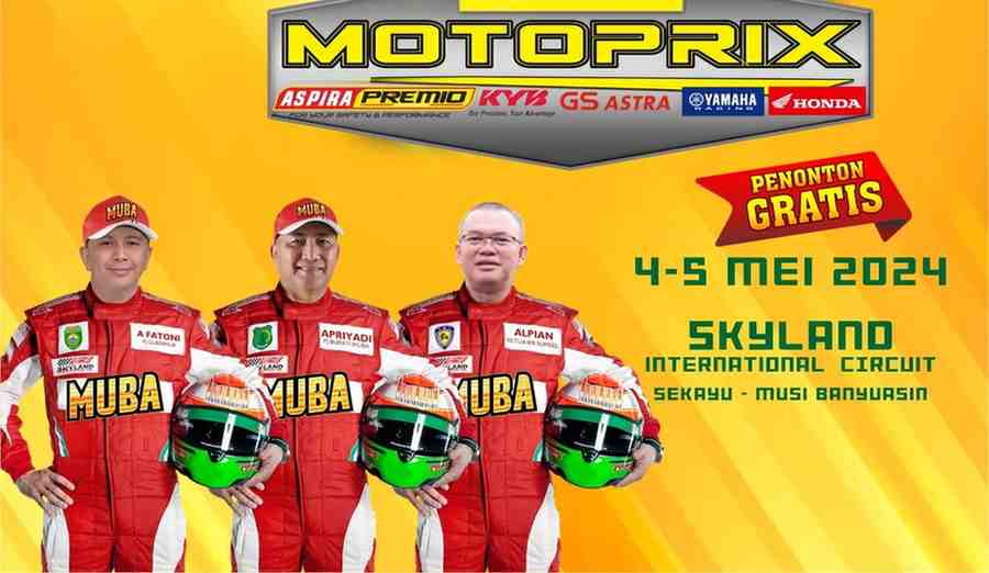 Ilustrasi kejurnas motoprix yang akan digelar di Kota Sekayu. Foto: Dispora Muba.