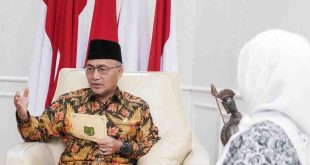 Pj Buptai Muba, Apriyadi menerima ketua dan pengurus IBI Muba, Jumat (5/4/2024). Foto: Kominfo Muba.