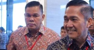 Pj Walikota Palembang, Ratu Dewa saat jelang menerima penghargaan dari Kemendagri di Jakarta, Rabu (24/4/2024). Foto: Kominfo Palembang.