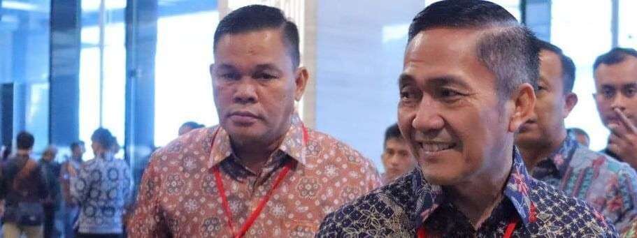 Pj Walikota Palembang, Ratu Dewa saat jelang menerima penghargaan dari Kemendagri di Jakarta, Rabu (24/4/2024). Foto: Kominfo Palembang.