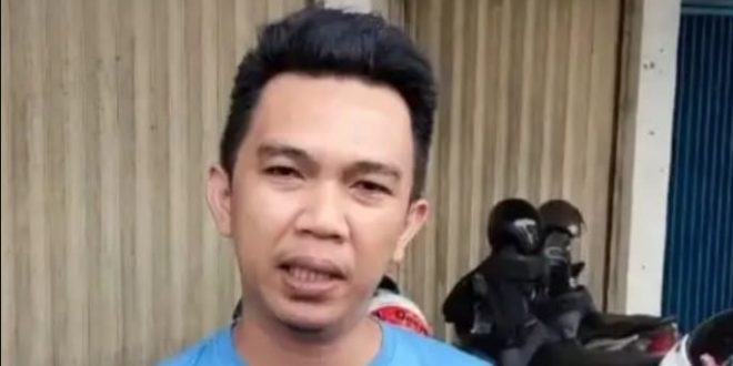 Evan, korban bandit pecah kaca di Palembang, Sabtu (27/4/2024). Foto: Sumselheadline/Ela.