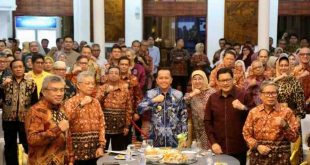 Penjabat Gubernur Sumsel, Agus Fatoni menghadiri kegiatan Gala Dinner 5th Regional Obgyn Sumatera Update (ROSADE) di Griya Agung, Palembang, Sumatera Selatan, Minggu (21/4/2024). Foto: Humas Pemprov Sumsel.