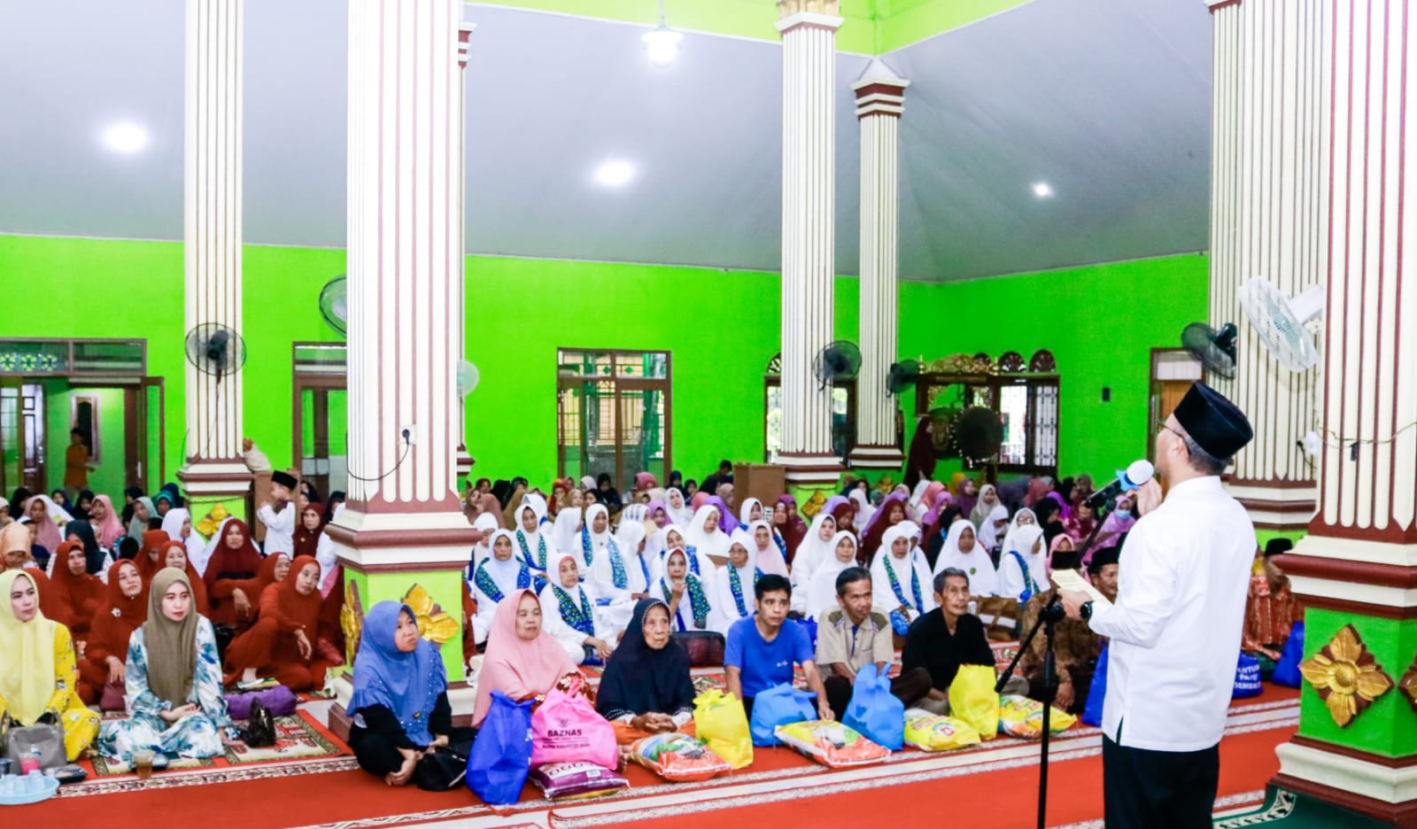 Apriyadi Mahmud pulang kampung Desa Ulak Paceh. Lawang Wetan, Muba, Rabu (3/4/2024). Foto: Sumselheadline/Rya.