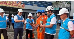 Apel Siaga Keadalan Lsitrik Idul Fitri di halaman Kantor Unit Induk Distribusi S2JB, PT PLN (Persero) UP3 Palembang. Foto: Dok PLN Palembang.